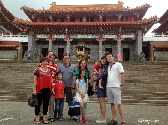 Our family outside Taiwan National Palace Museum