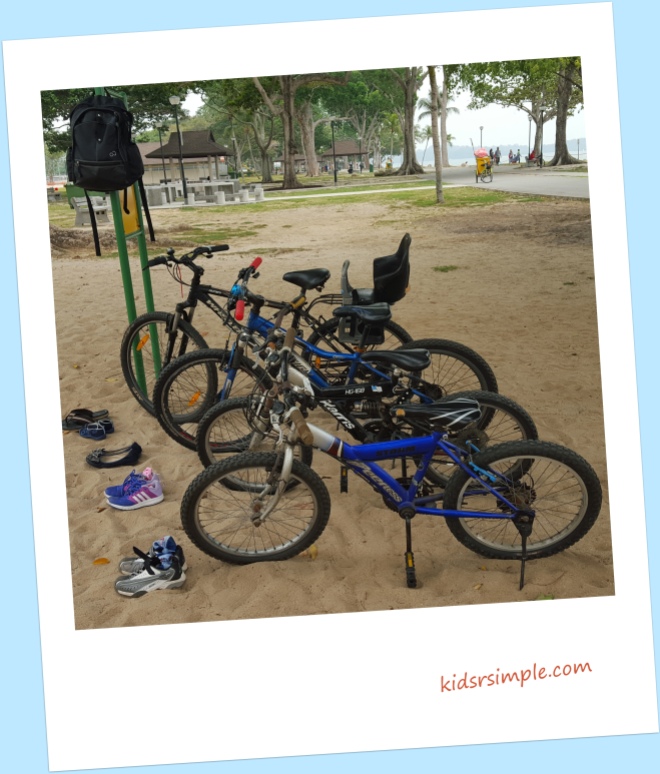 Cycling at Changi Beach