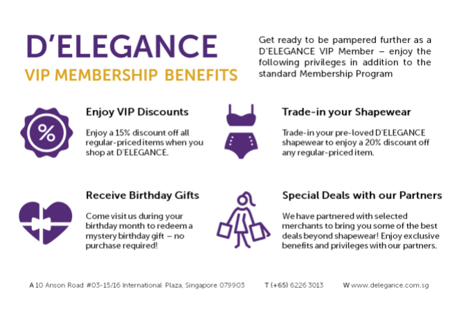 VIP Membership Benefits - D'Elegance